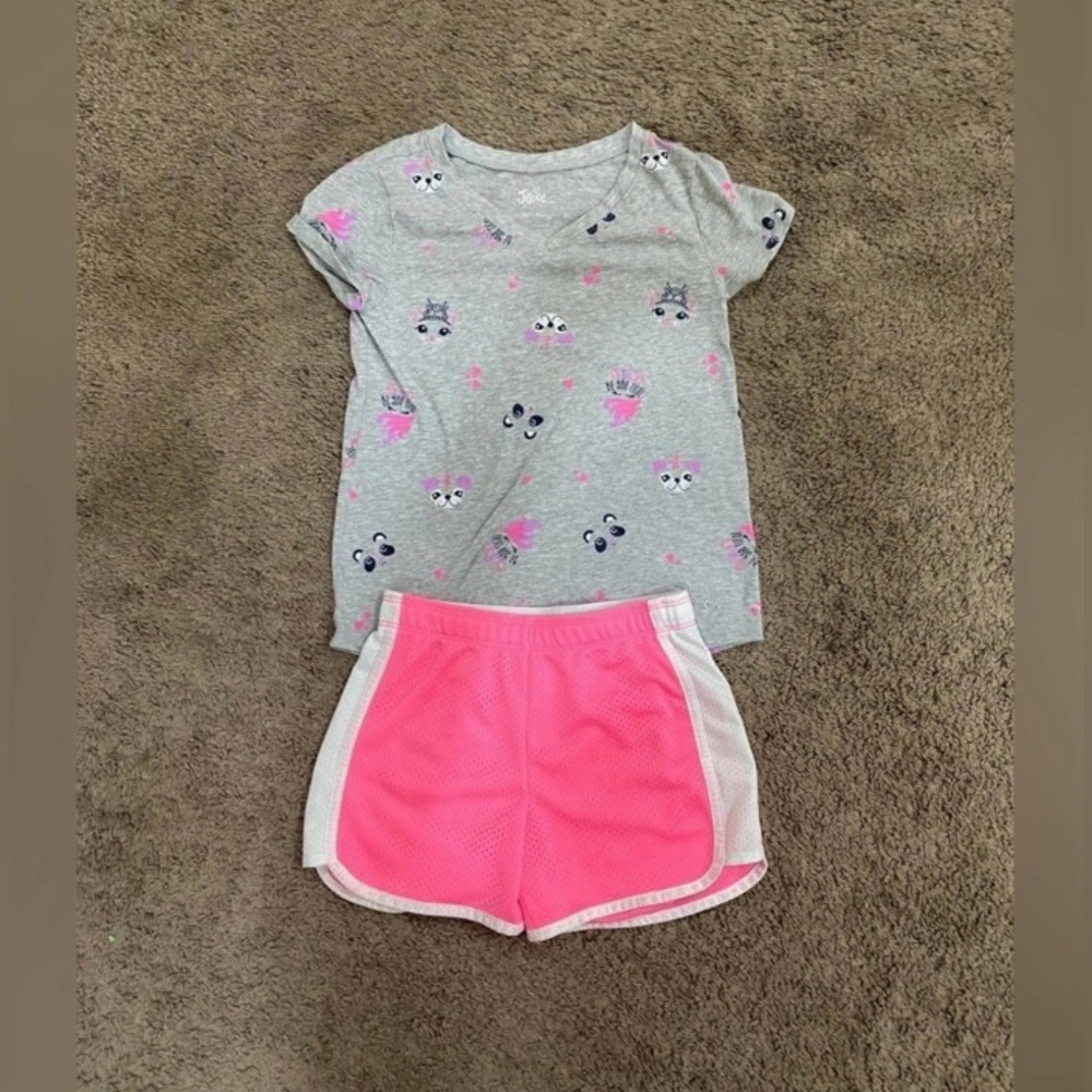Girls Justice Pug/panda/unicorn outfit size 8/10